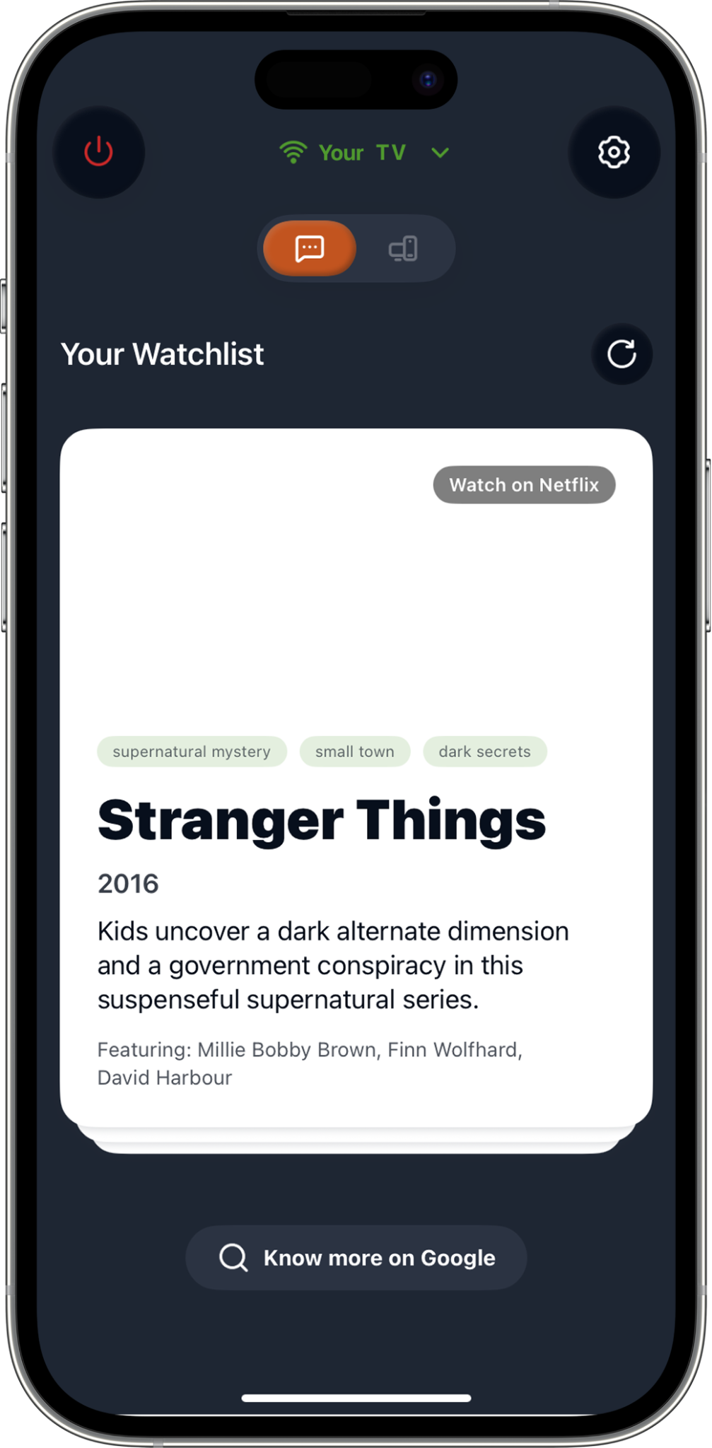 FlykMote AI recommendations on phone